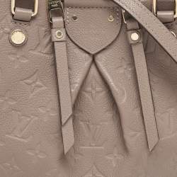 Pre Owned Louis Vuitton Beige Monogram Empreinte Leather Mazarine PM Bag