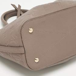 Pre Owned Louis Vuitton Beige Monogram Empreinte Leather Mazarine PM Bag