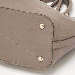 Pre Owned Louis Vuitton Beige Monogram Empreinte Leather Mazarine PM Bag