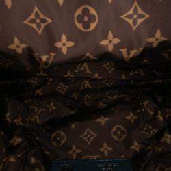 Pre Owned Louis Vuitton Navy Blue Monogram Econyl Pillow Mini Palm Springs