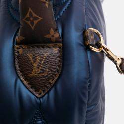 Pre Owned Louis Vuitton Navy Blue Monogram Econyl Pillow Mini Palm Springs