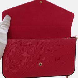 Pre Owned Louis Vuitton multicolor Epi Pochette Felicie Patchwork