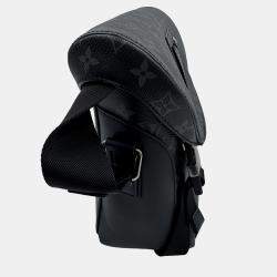 Pre Owned Louis Vuitton Messenger Voyage Black Monogram Eclipse Canvas Crossbody Bag