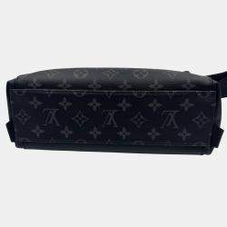 Pre Owned Louis Vuitton Messenger Voyage Black Monogram Eclipse Canvas Crossbody Bag