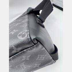 Pre Owned Louis Vuitton Messenger Voyage Black Monogram Eclipse Canvas Crossbody Bag