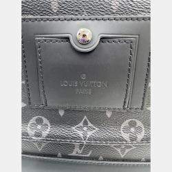 Pre Owned Louis Vuitton Messenger Voyage Black Monogram Eclipse Canvas Crossbody Bag