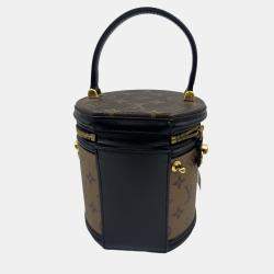 Pre Owned Louis Vuitton Cannes Brown Monogram Reverse Canvas Shoulder Bag