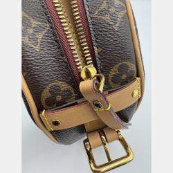 Pre Owned Louis Vuitton Brown Monogram Boite Chapeau Souple PM