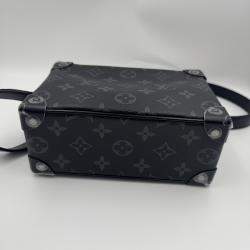 Pre Owned Louis Vuitton Mini Soft Trunk Monogram Eclipse Canvas Shoulder Bag