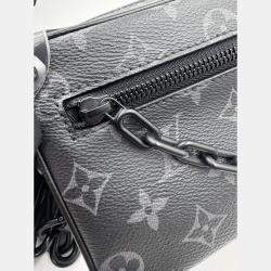 Pre Owned Louis Vuitton Mini Soft Trunk Monogram Eclipse Canvas Shoulder Bag