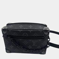 Pre Owned Louis Vuitton Mini Soft Trunk Monogram Eclipse Canvas Shoulder Bag