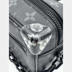 Pre Owned Louis Vuitton Mini Soft Trunk Monogram Eclipse Canvas Shoulder Bag