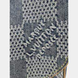Pre Owned Louis Vuitton Blue Damier Denim Canvas 3D