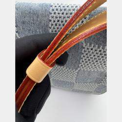 Pre Owned Louis Vuitton Blue Damier Denim Canvas 3D