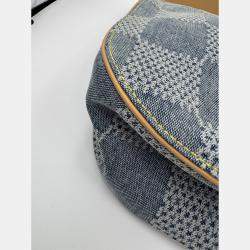 Pre Owned Louis Vuitton Blue Damier Denim Canvas 3D