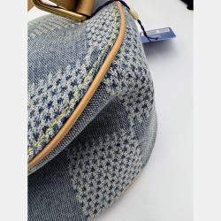 Pre Owned Louis Vuitton Blue Damier Denim Canvas 3D