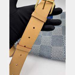 Pre Owned Louis Vuitton Blue Damier Denim Canvas 3D