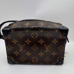 Pre Owned Louis Vuitton Mini Soft Trunk Shoulder Bag Monogram Solar Ray Black