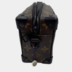 Pre Owned Louis Vuitton Mini Soft Trunk Shoulder Bag Monogram Solar Ray Black