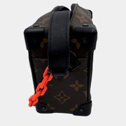 Pre Owned Louis Vuitton Mini Soft Trunk Shoulder Bag Monogram Solar Ray Black