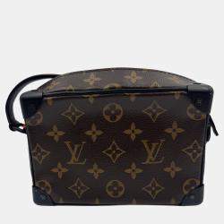 Pre Owned Louis Vuitton Mini Soft Trunk Shoulder Bag Monogram Solar Ray Black