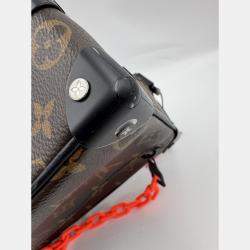 Pre Owned Louis Vuitton Mini Soft Trunk Shoulder Bag Monogram Solar Ray Black