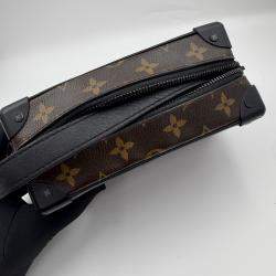 Pre Owned Louis Vuitton Mini Soft Trunk Shoulder Bag Monogram Solar Ray Black