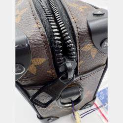 Pre Owned Louis Vuitton Mini Soft Trunk Shoulder Bag Monogram Solar Ray Black