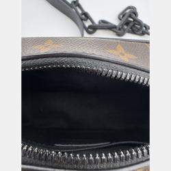 Pre Owned Louis Vuitton Mini Soft Trunk Shoulder Bag Monogram Solar Ray Black