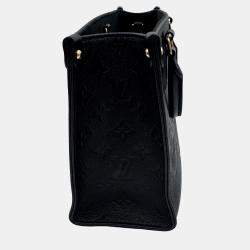 Pre Owned Louis Vuitton OnTheGo PM Noir Monogram Empreinte Leather Tote Bag