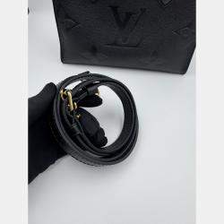 Pre Owned Louis Vuitton OnTheGo PM Noir Monogram Empreinte Leather Tote Bag