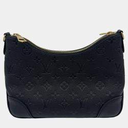 Pre Owned Louis Vuitton Boulogne NM Handbag Coated Monogram Black