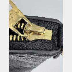 Pre Owned Louis Vuitton Boulogne NM Handbag Coated Monogram Black