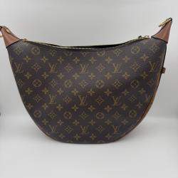 Pre Owned Louis Vuitton Loop Hobo Monogram Reverse Brown Coated Canvas Leather Shoulder Bag