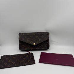 Pre Owned Louis Vuitton Monogram Canvas Pochette Felicie Bag
