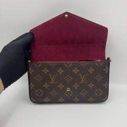 Pre Owned Louis Vuitton Monogram Canvas Pochette Felicie Bag