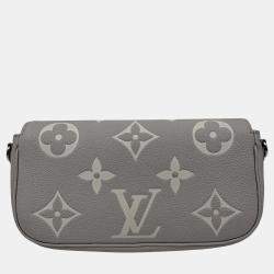 Pre Owned Louis Vuitton IVY full leather grey