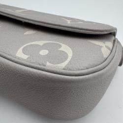 Pre Owned Louis Vuitton IVY full leather grey