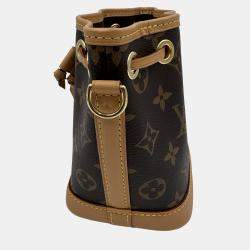 Pre Owned Louis Vuitton Brown Monogram Canvas Nano Noe Shoulder Bag
