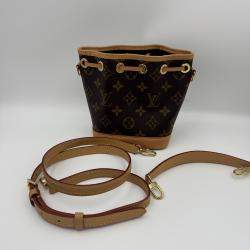 Pre Owned Louis Vuitton Brown Monogram Canvas Nano Noe Shoulder Bag
