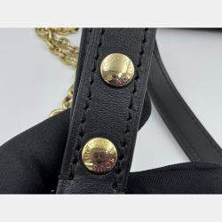 Pre Owned Louis Vuitton Boulogne Nm Handbag Coated Canvas And Leather Monogram Brown Black