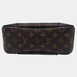 Pre Owned Louis Vuitton Boulogne Nm Handbag Coated Canvas And Leather Monogram Brown Black