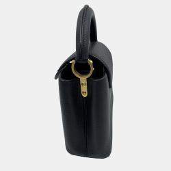 Pre Owned Louis Vuitton Capucines Noir Taurillon Leather Size Mini