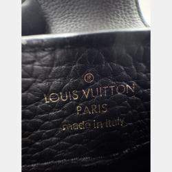 Pre Owned Louis Vuitton Capucines Noir Taurillon Leather Size Mini