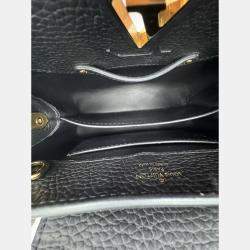 Pre Owned Louis Vuitton Capucines Noir Taurillon Leather Size Mini