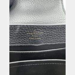 Pre Owned Louis Vuitton Capucines Noir Taurillon Leather Size Mini