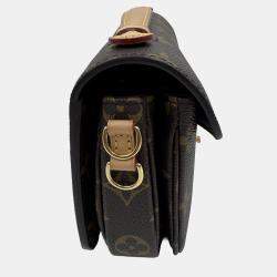 Pre Owned Louis Vuitton Monogram Canvas Pochette Metis East West Bag