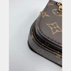 Pre Owned Louis Vuitton Monogram Canvas Pochette Metis East West Bag