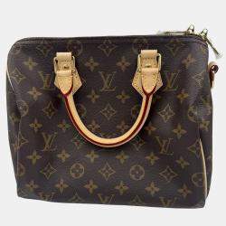 Pre Owned Louis Vuitton Speedy Bandouliere 25 Brown Monogram Canvas Shoulder Bag