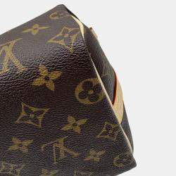 Pre Owned Louis Vuitton Speedy Bandouliere 25 Brown Monogram Canvas Shoulder Bag